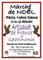 Marché de Noël Paris Notre Dame , Nina Petithalgatte L'Art et la Seine